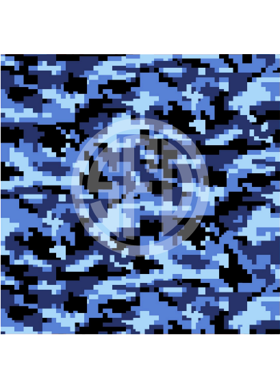 Digital Camo Pattern in Blue Craft Vinyl in Adhesive or HTV