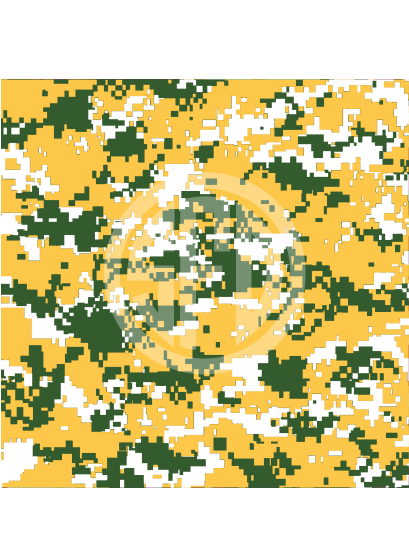 Digital Camo Pattern in Athletic Gold, Forest Green & White Craft Vinyl in Adhesive or HTV