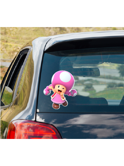 Super Mario Bros. TOADETTE vinyl decal #1