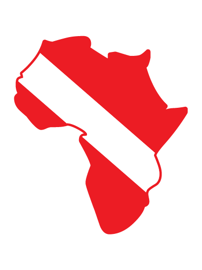 Dive Flag of AFRICA vinyl decal #1