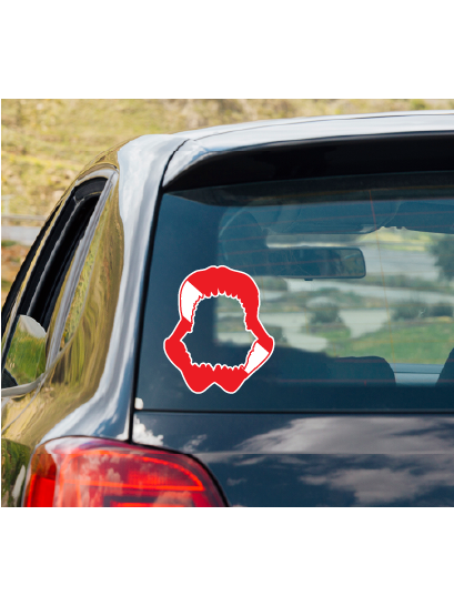 Dive Flag of a SHARK JAW vinyl decal #1