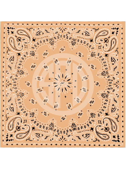 Bandanna Pattern in Peach Craft Vinyl in Adhesive or HTV