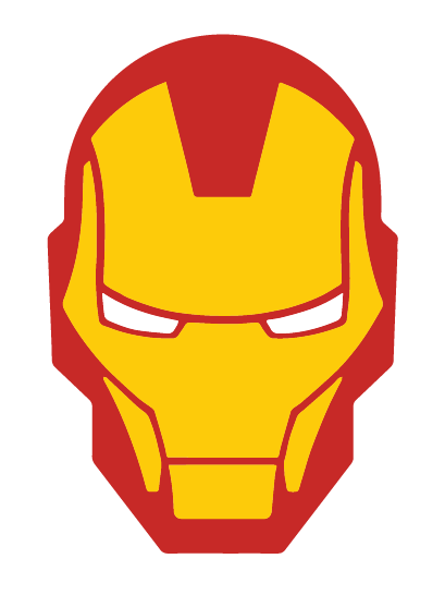 IRON MAN Head Icon vinyl decal #1