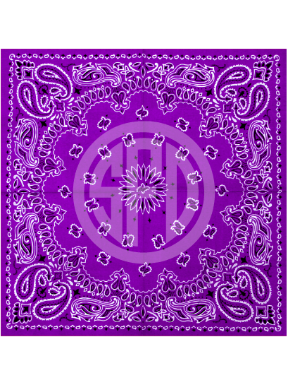 Bandanna Pattern in Purple Craft Vinyl in Adhesive or HTV