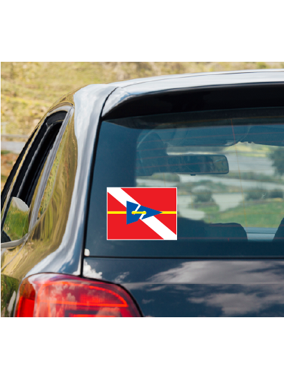 CAVE DIVING FLAG vinyl decal #1 Cave Dive Flag