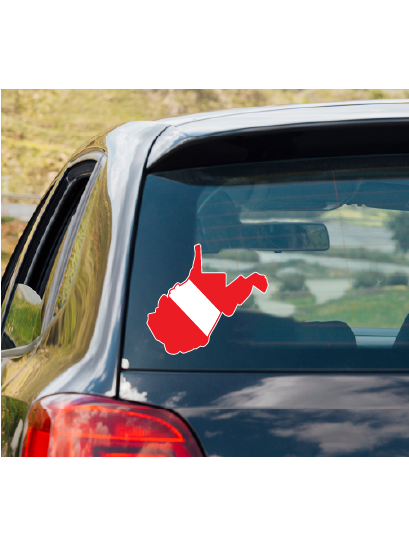 Dive Flag of WEST VIRGINIA vinyl decal #1