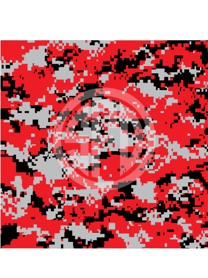 Digital Camo Pattern in Black, Red & Grey Craft Vinyl in Adhesive or HTV