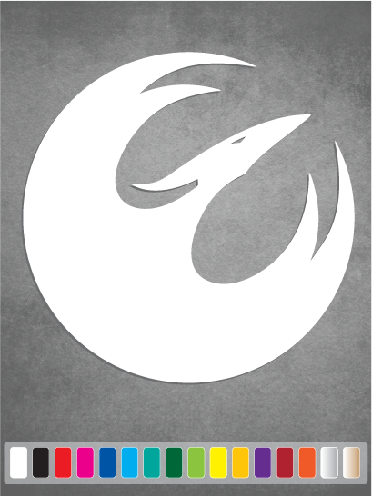 Star Wars PHOENIX SQUADRON Logo cut vinyl decal #1 Rebels