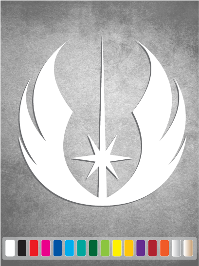 Star Wars JEDI ORDER Logo cut vinyl decal #2