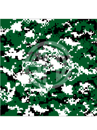 Digital Camo Pattern in Forest Green, Black & White Craft Vinyl in Adhesive or HTV