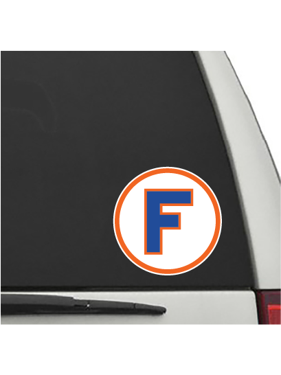 Florida Gators Blue CIRCLE F Logo vinyl decal UF