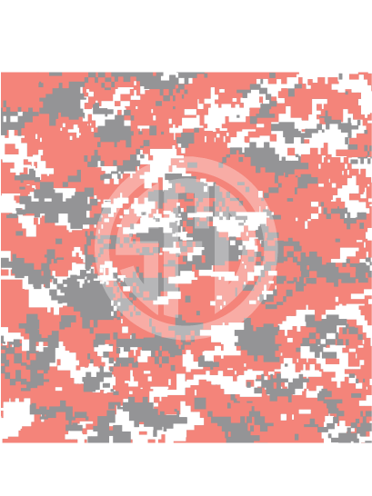 Digital Camo Pattern in Coral, Grey & White Craft Vinyl in Adhesive or HTV