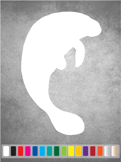 MANATEE cut vinyl decal #1