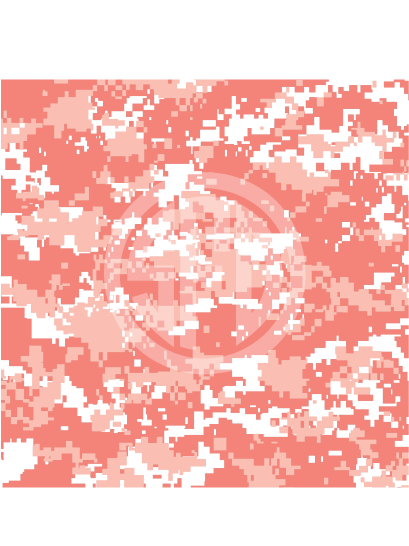 Digital Camo Pattern in Coral & White Craft Vinyl in Adhesive or HTV