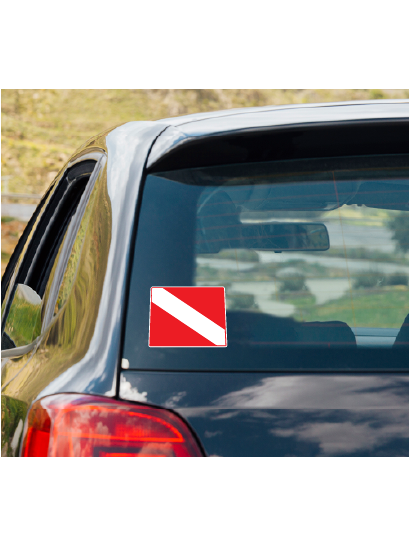 Dive Flag of WYOMING vinyl decal #1