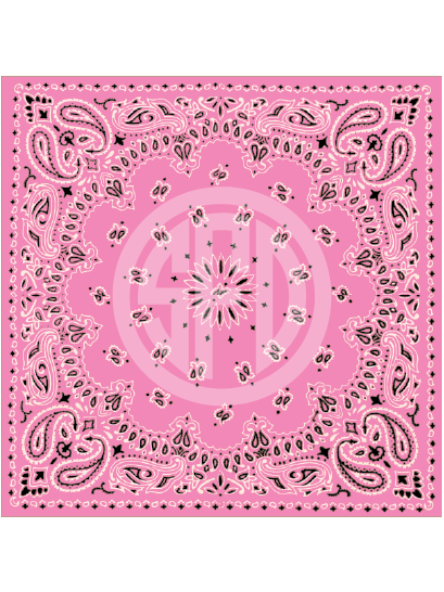 Bandanna Pattern in Light Pink Craft Vinyl in Adhesive or HTV