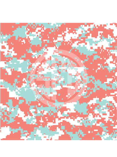 Digital Camo Pattern in Coral, Mint & White Craft Vinyl in Adhesive or HTV