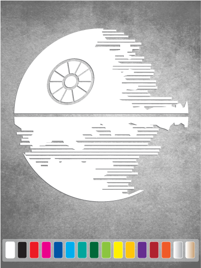 Star Wars DEATH STAR cut vinyl decal #1