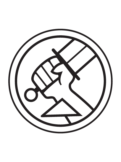 HELLBOY LOGO Icon vinyl decal #1