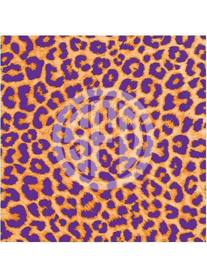 Leopard Print Pattern #1 in Orange & Purple Craft Vinyl in Adhesive or HTV