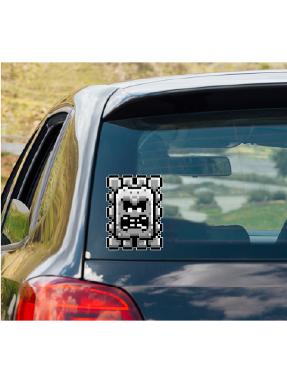 Super Mario Bros. THWOMP vinyl decal #1