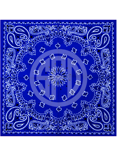 Bandanna Pattern in Royal Blue Craft Vinyl in Adhesive or HTV