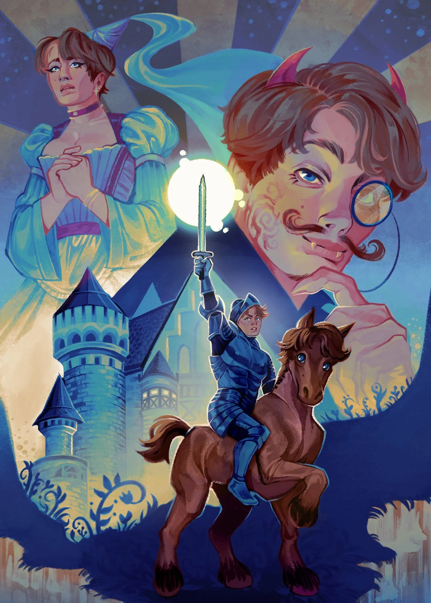 Fantasy Book Parody Self-Portrait