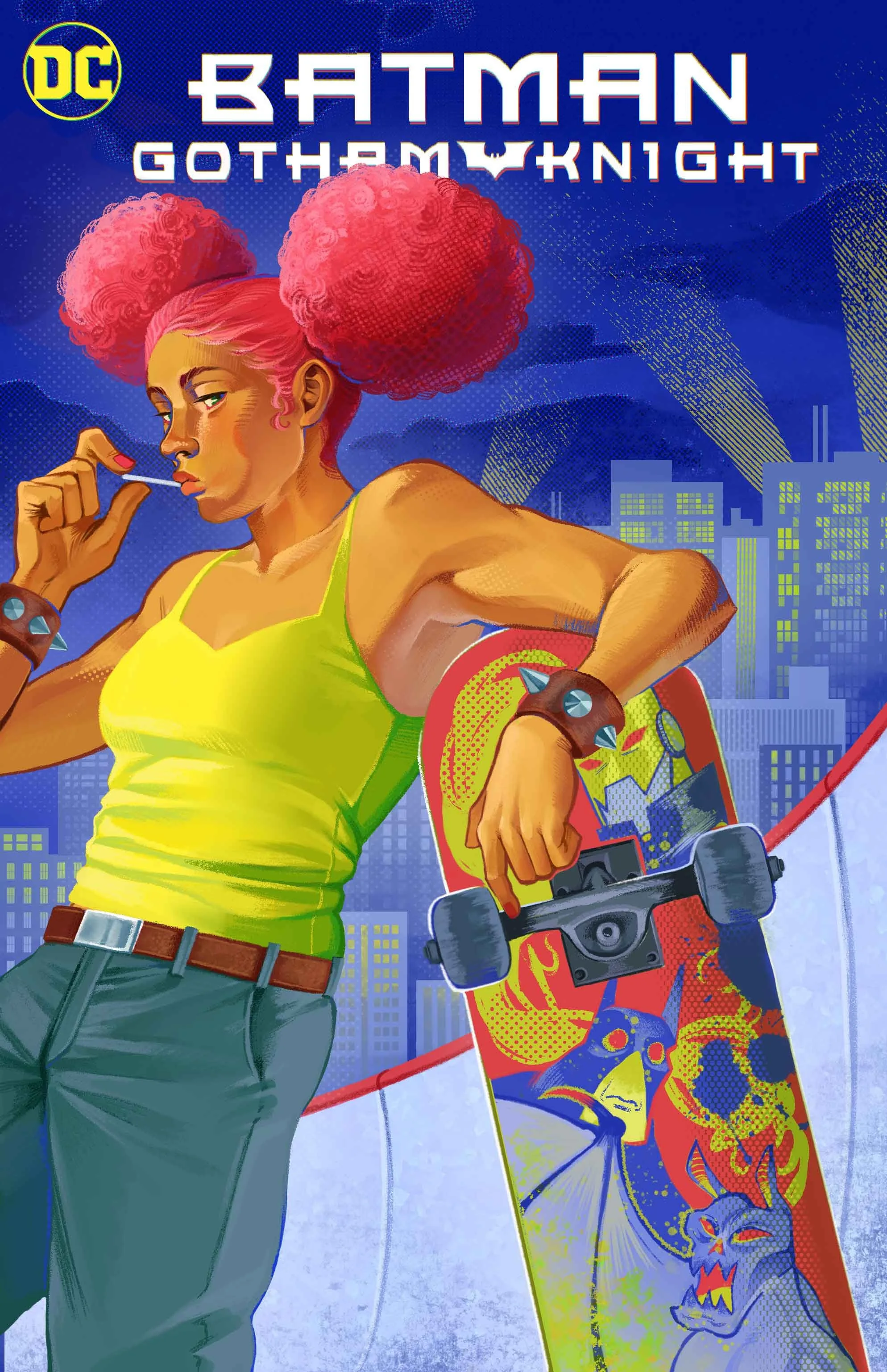 A digitally illustrated mock comic book cover. 