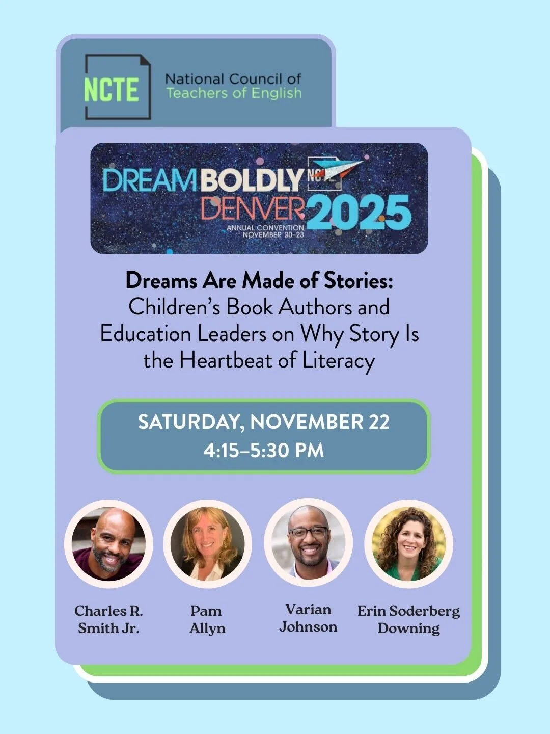 Catch our Executive Director @pamallyn at @nctegram 's upcoming event in Denver on November 22! Will you be there? 🙌