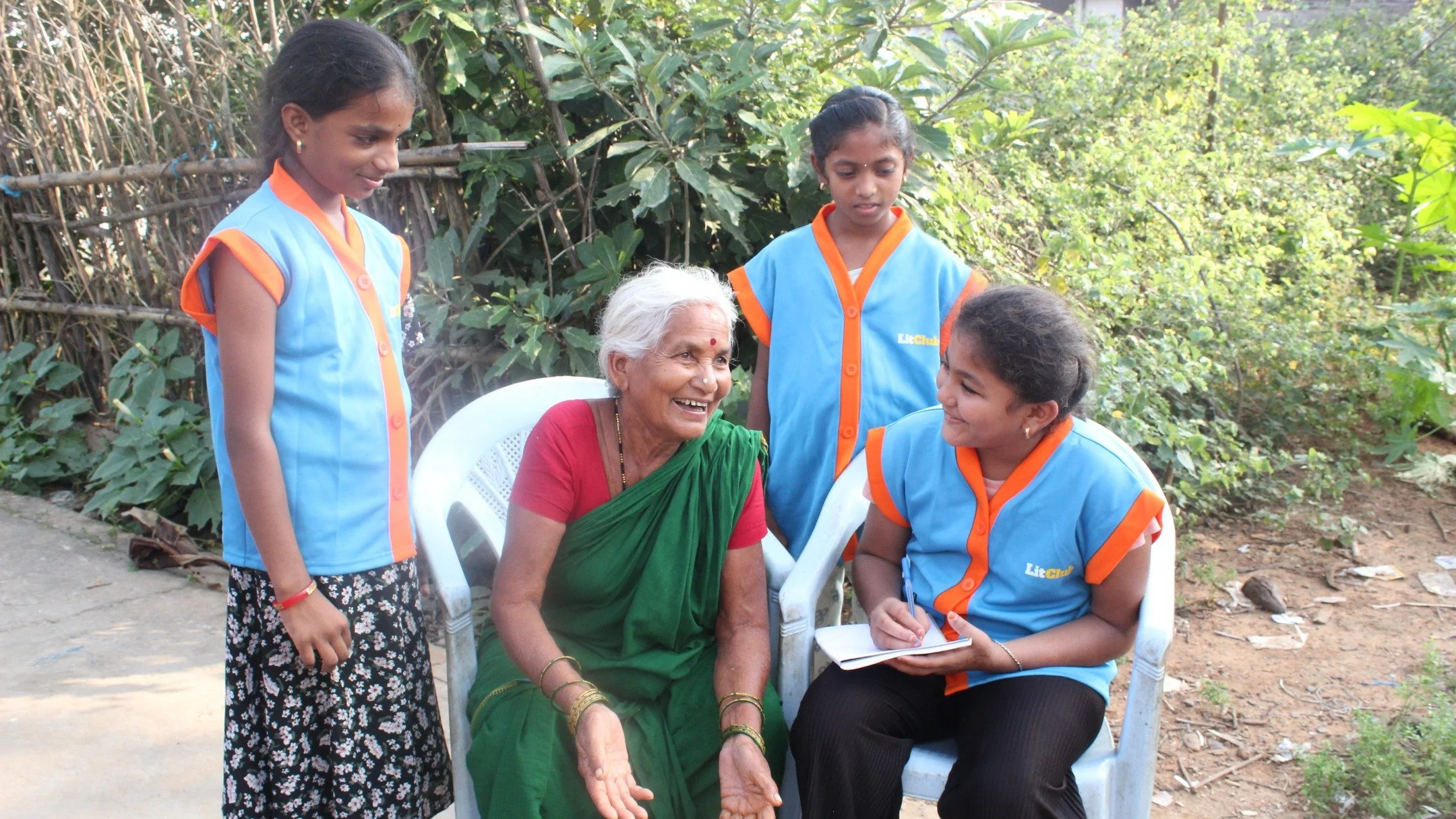 Our Memory Keepers Project is a series of lessons and guidance that give our LitClub participants a framework for interviewing elders in their communities. 

This project nurtures resilience and empathy through intergenerational storytelling. At @hol