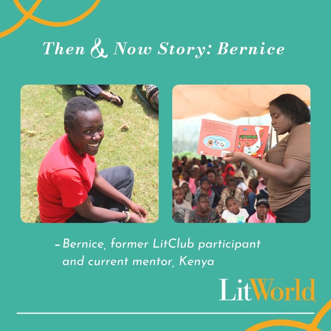 LitWorld's incredible impact can be felt through the story of Bernice, who began as a LitKid and now gives back to her community by mentoring as a LitMom.

Giving the gift of literacy doesn't just impact one LitKid - it impacts the friends in their l