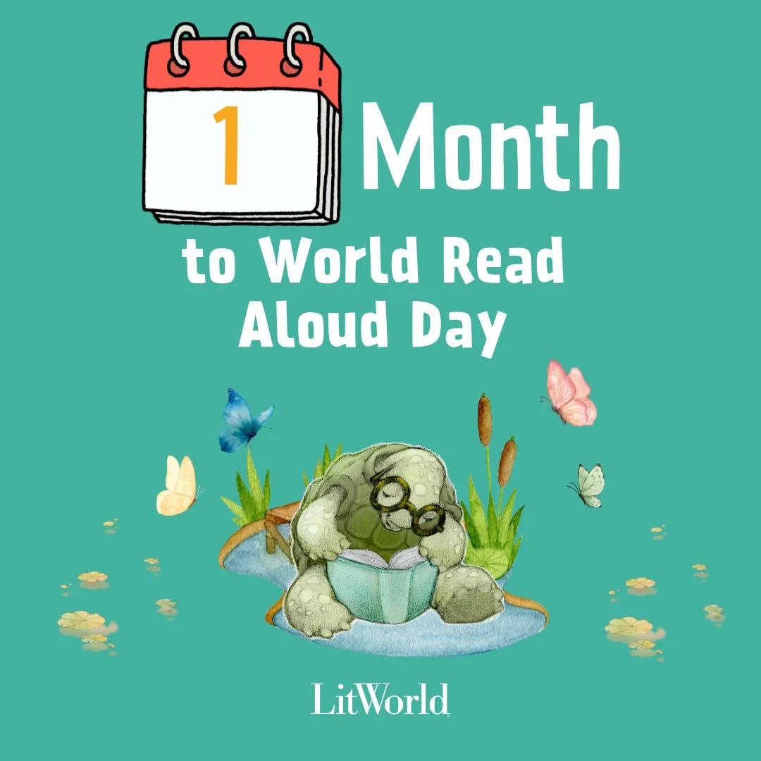 The countdown continues: 1 Month until World Read Aloud Day (WRAD)! On FEBRUARY 4th, 2026, we will be celebrating WRAD's 16th birthday with all of you!

Our 2026 theme, "Celebrate Learning" recognizes the power of the read-aloud as a vehicl