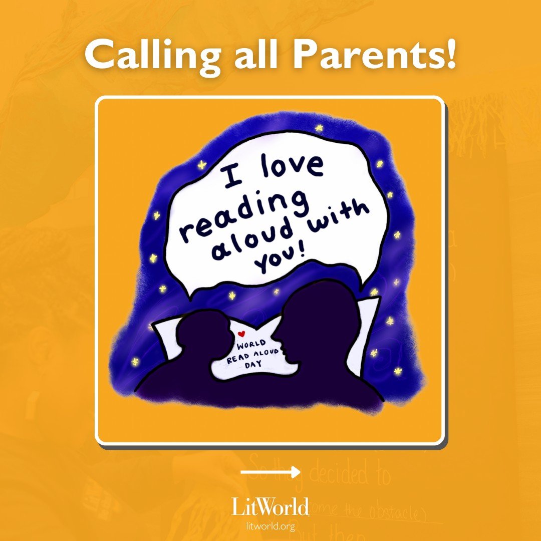 Calling all parents! Share the joy of a read aloud with your child on World Read Aloud Day, February 4th 🧡 Go to worldreadaloudday.org to find our Read Aloud Guide with tips on reading aloud to children as well as babies! #WorldReadAloudDay #WRAD26