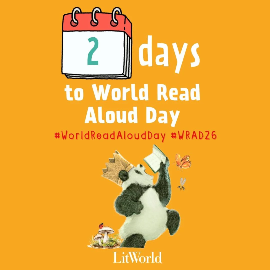 We can't believe there are only TWO days until World Read Aloud Day! There's still time to plan your celebration! Visit worldreadaloudday.org for all our WRAD resources, and share this post to get your community excited! 📚 #worldreadaloudday #WRAD26