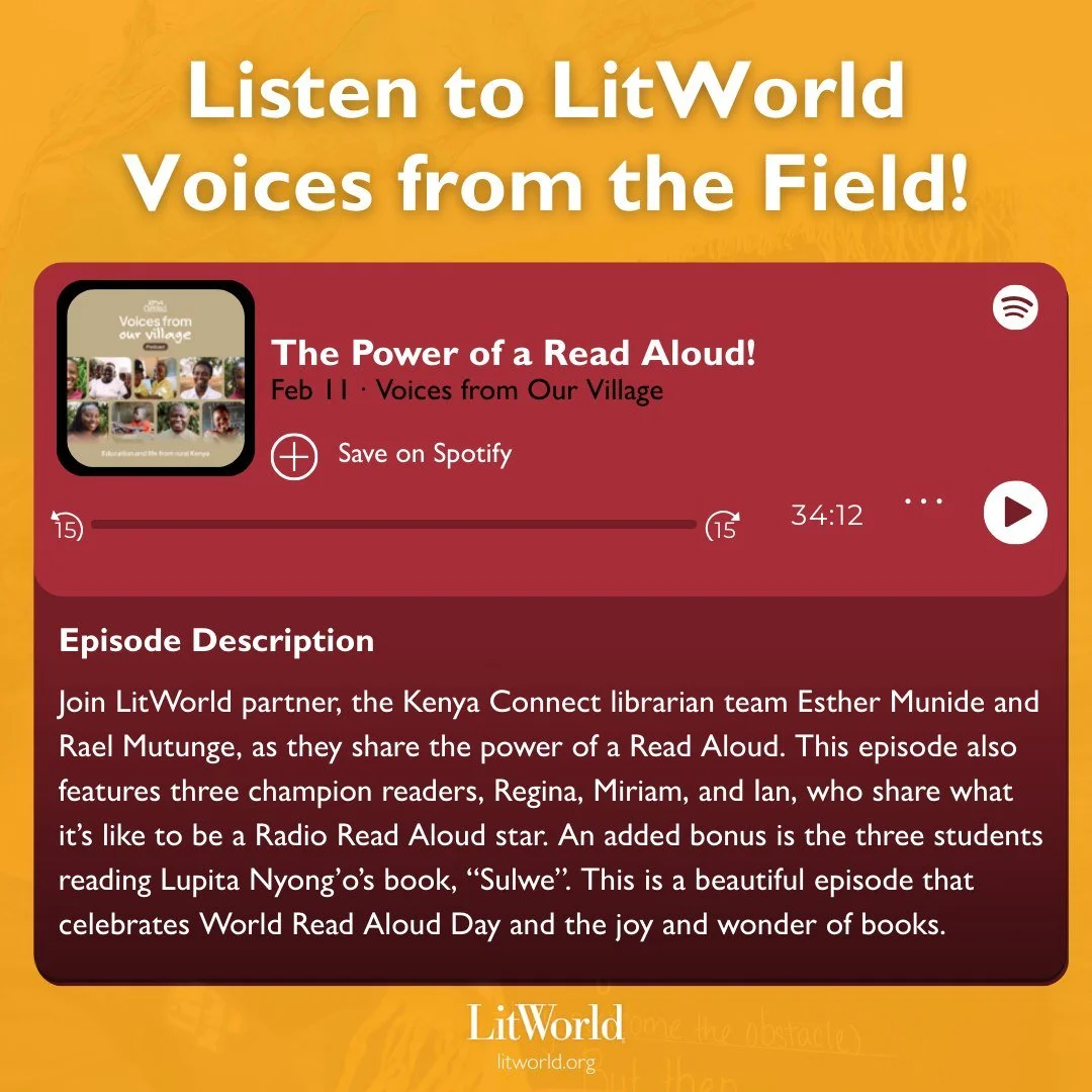Our partners at @kenya_connect had three students who went on a podcast to share about the power of a read aloud, listen at the link in our stories. Thank you to our partners for championing this mission with us!