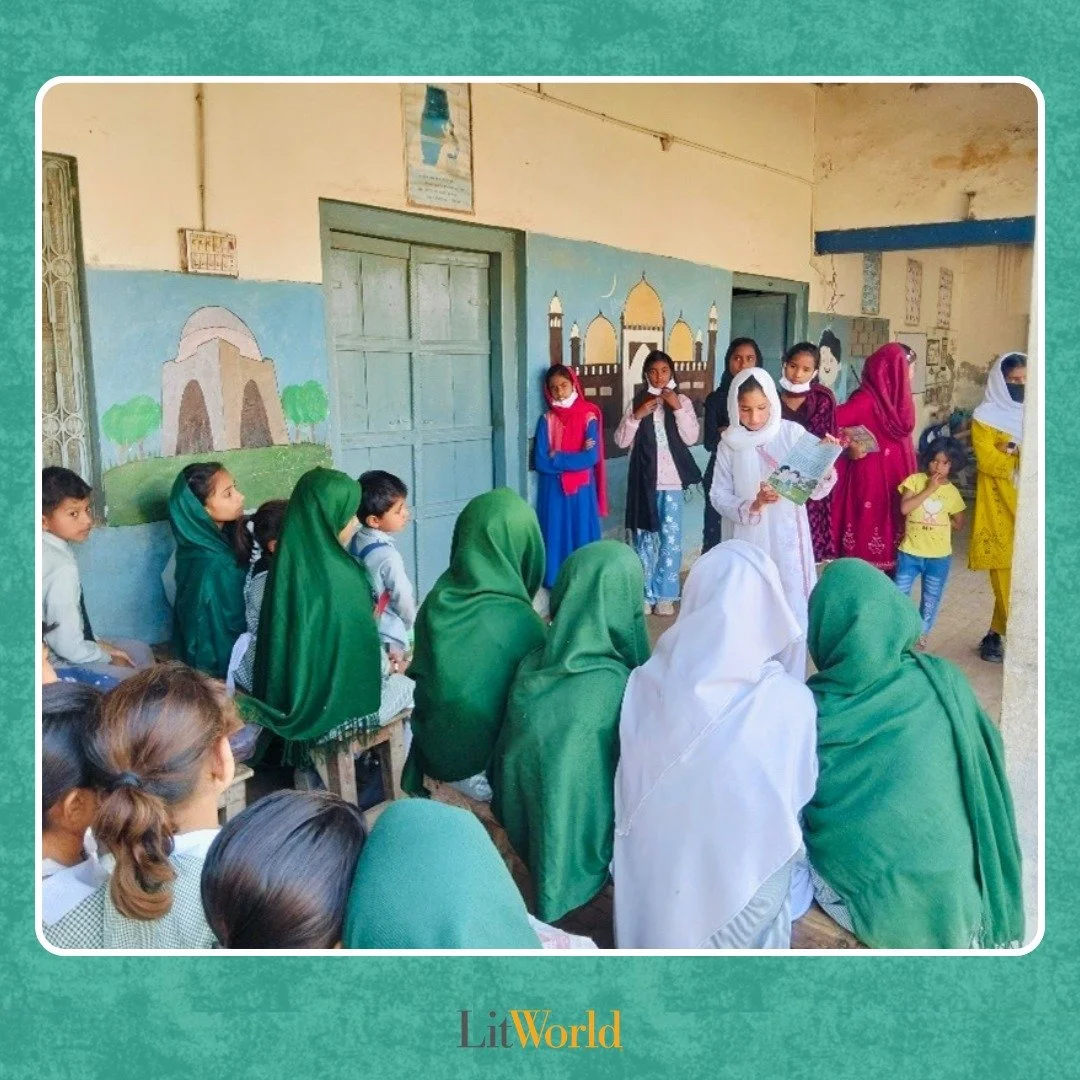 At LitWorld, we believe in a world where children not only love to read, but love to share the power of stories with others. We are so proud of our LitClub girls in Pakistan (@seedsofhopefdn), who shared their LitWorld spirit by reading aloud to youn