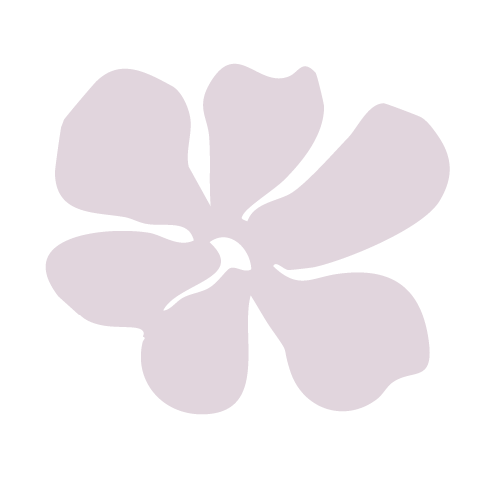 Silhouette of a flower with five petals against a black background.