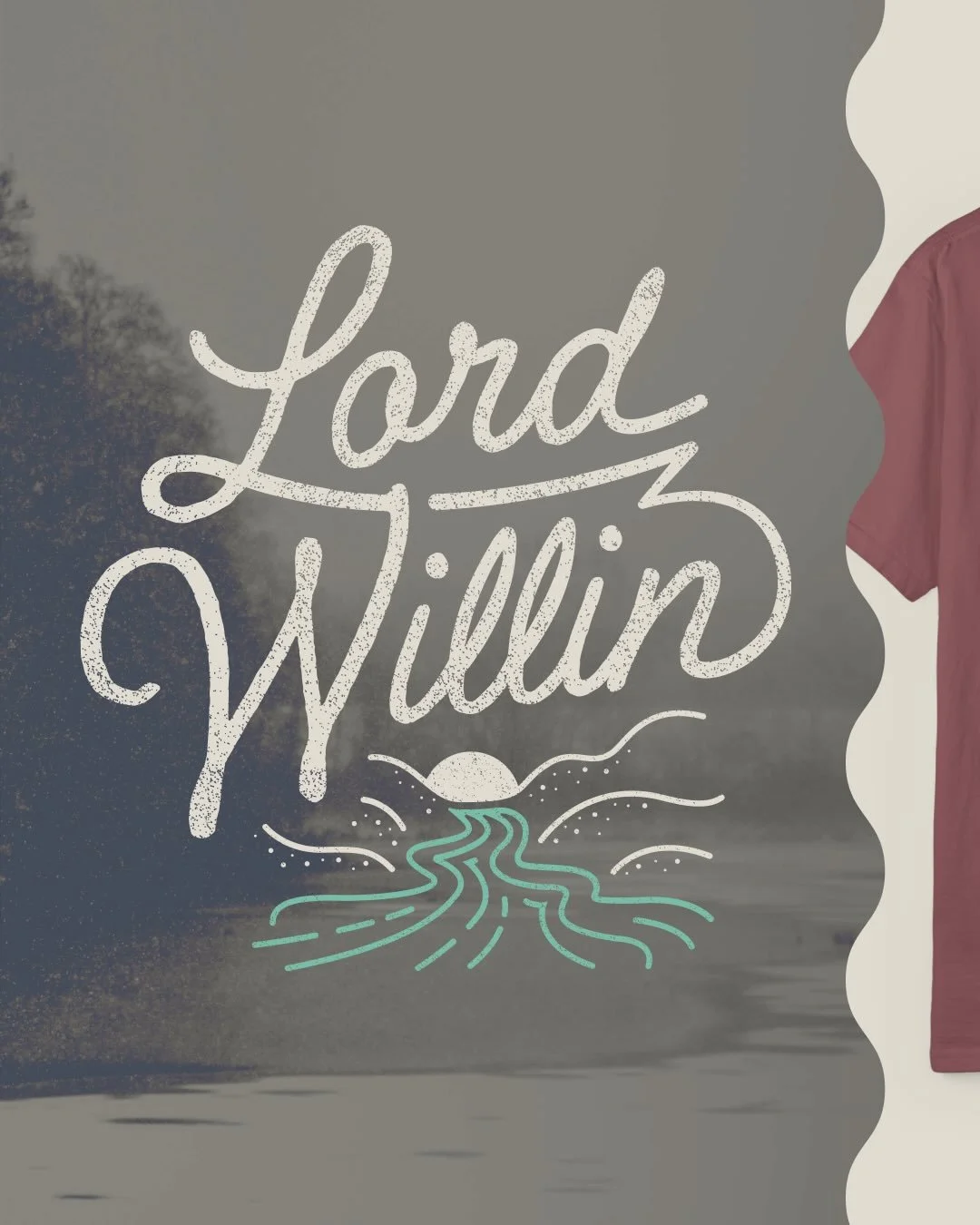 So I stumbled over an early Tall Order design today that never made it to the website. So, consider this the Christmas present I forgot in the attic last year. Lord willin, this year will be a good one. Now available as a tee and a crew in several di