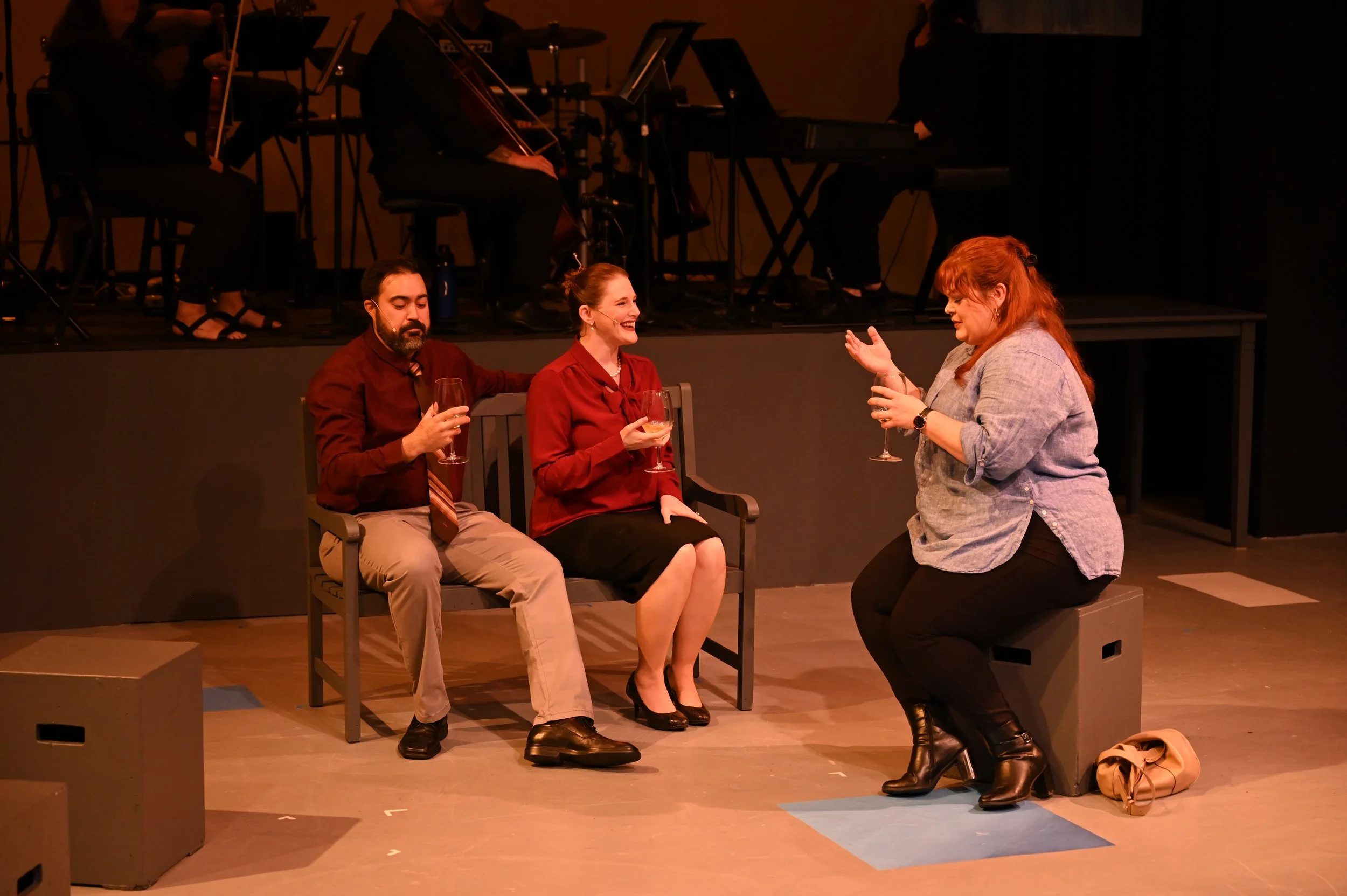 Act 2 Scene 6, the Murphys and Hansens have dinner together