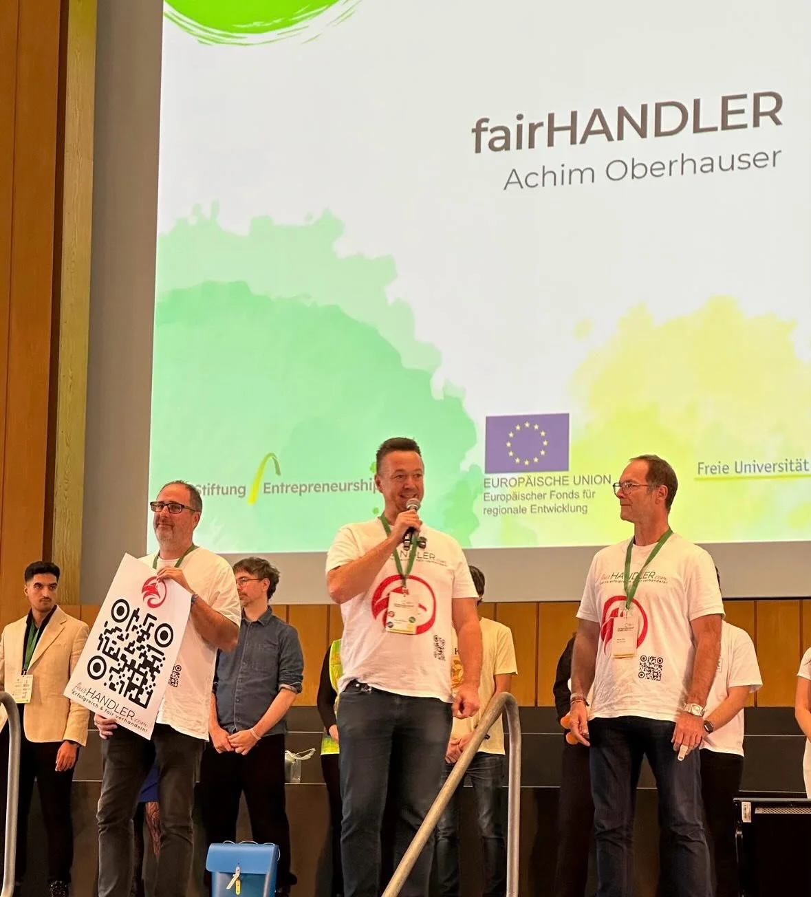 Heute beim Proof of Summit beim Entrepreneurship Summit auf der B&uuml;hnen. Zwischenstand heut um 17:30.