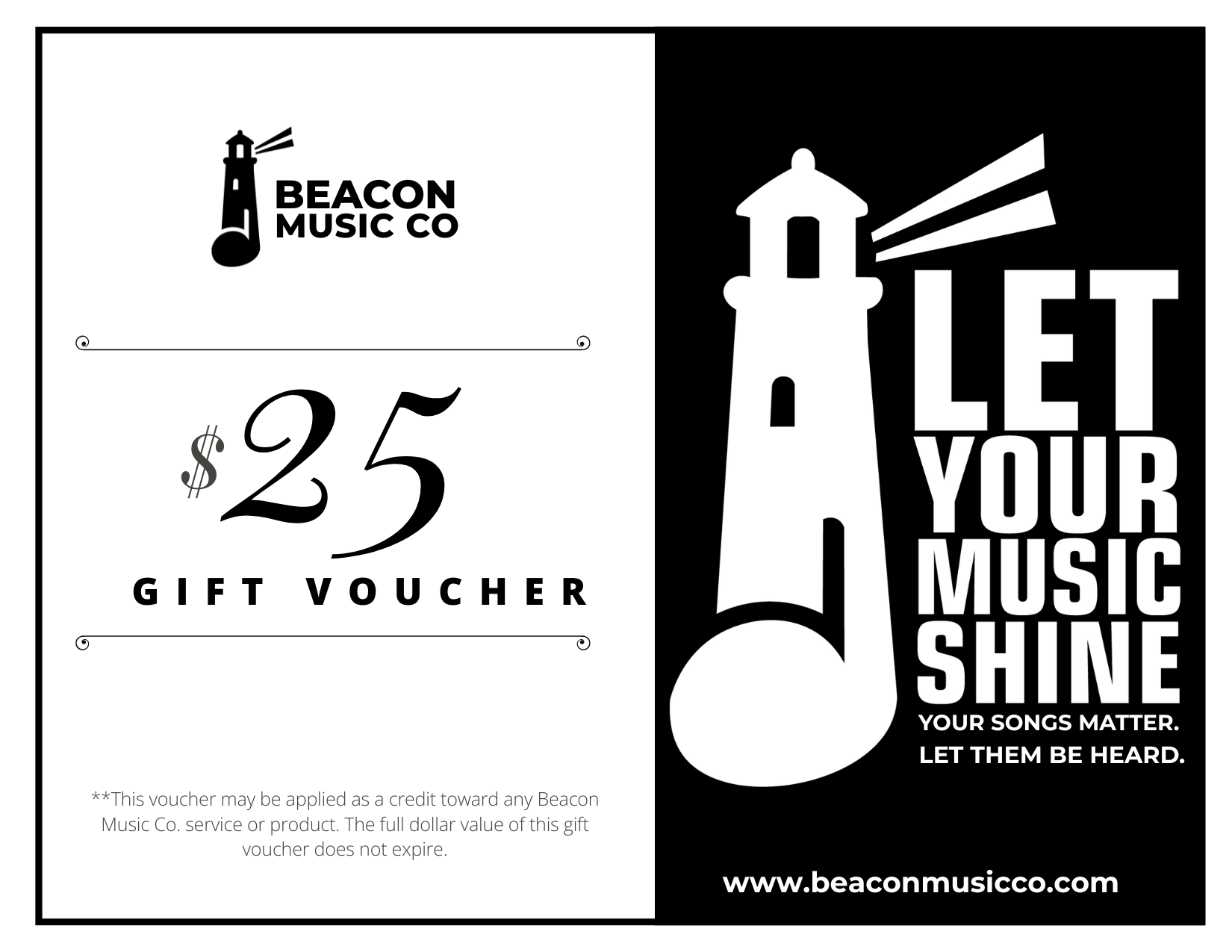 Beacon Music Co Gift Voucher