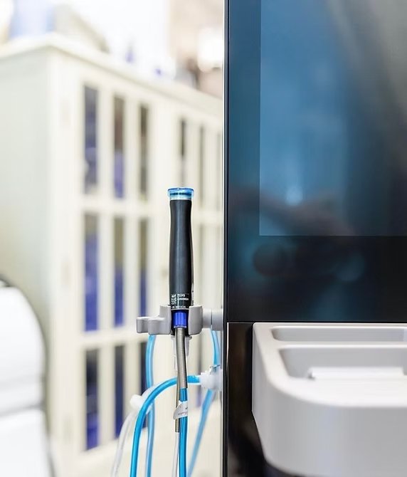 Hydrafacial tools and medical wands.