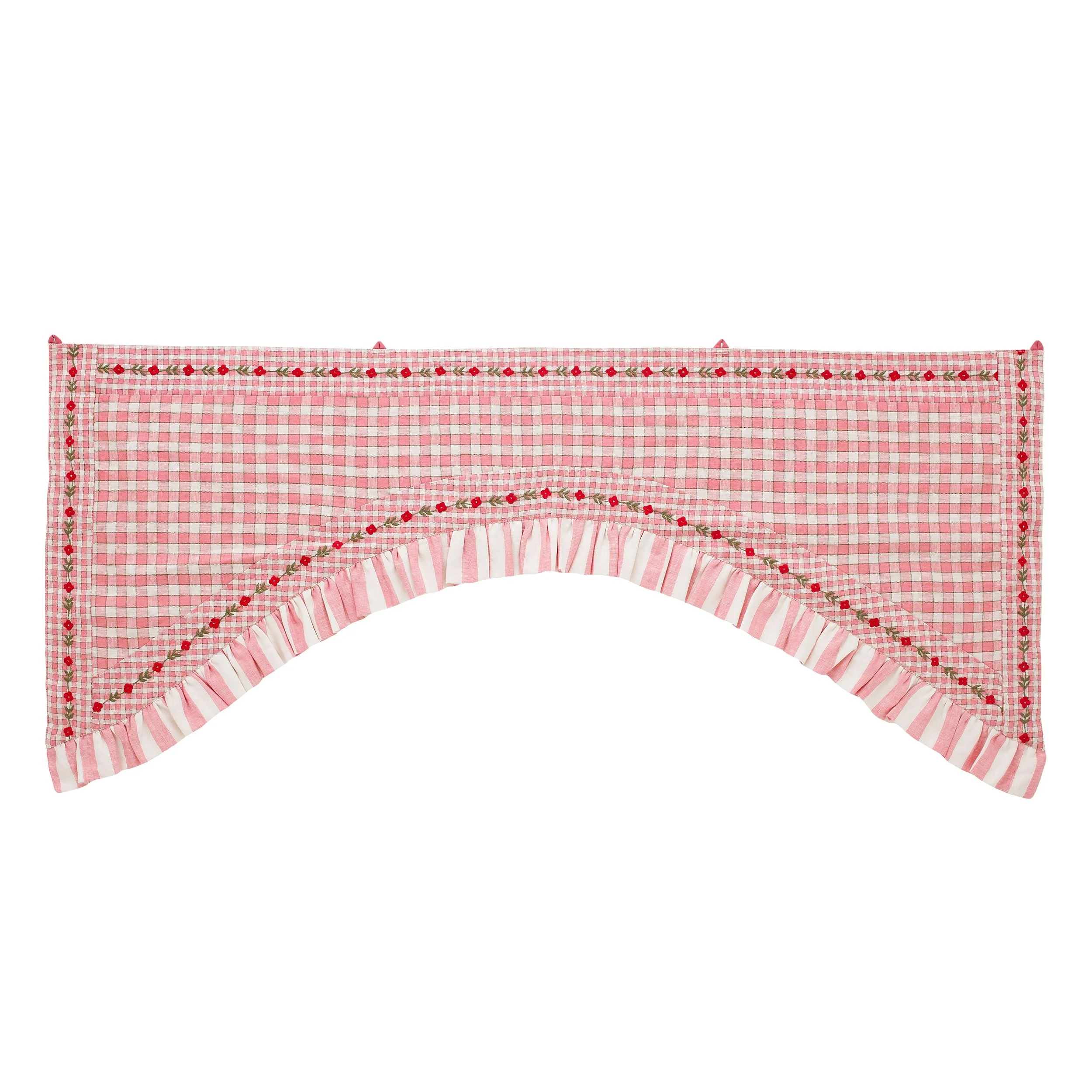 Gingham toran, peony
