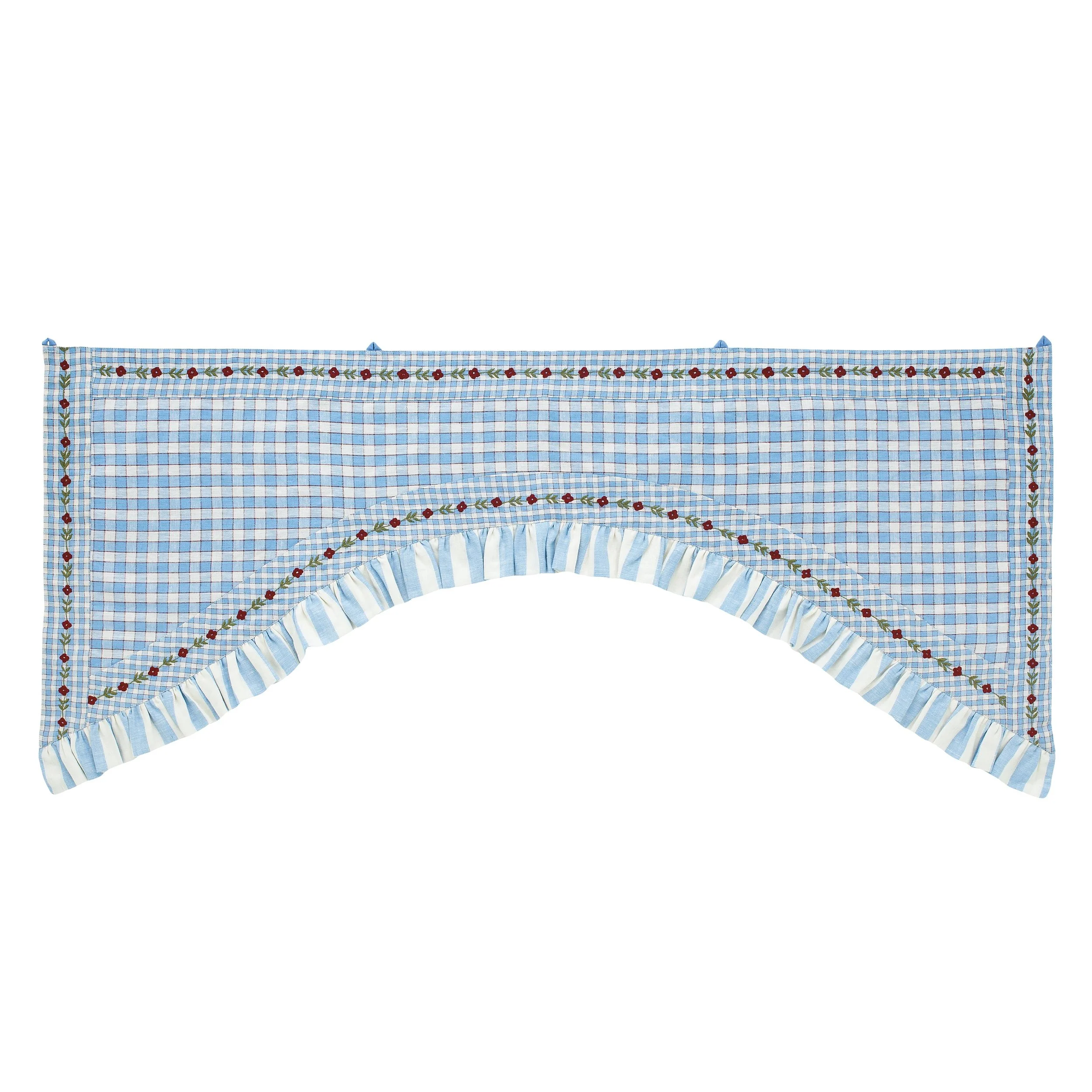 Gingham toran, cornflower