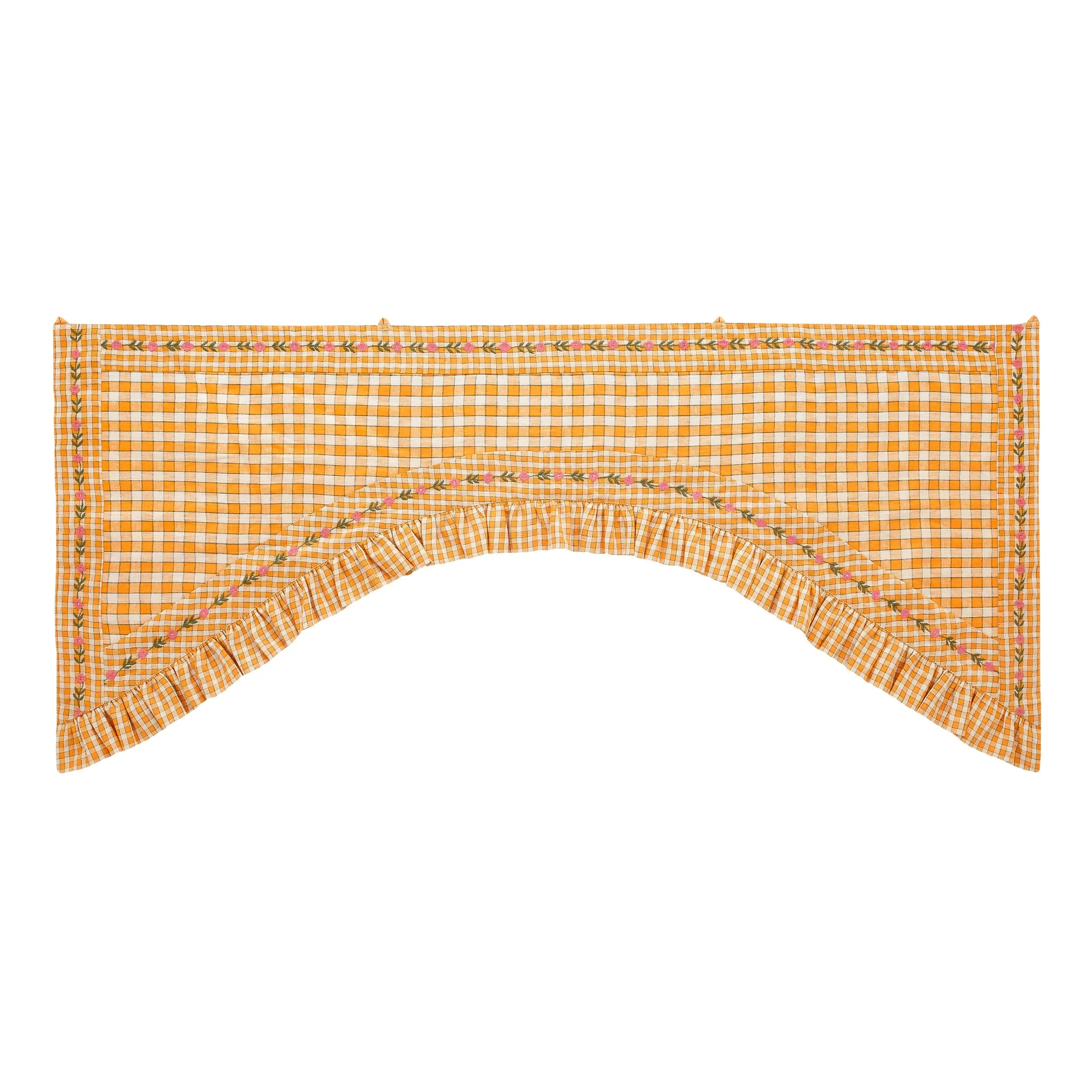 Gingham toran, apricot