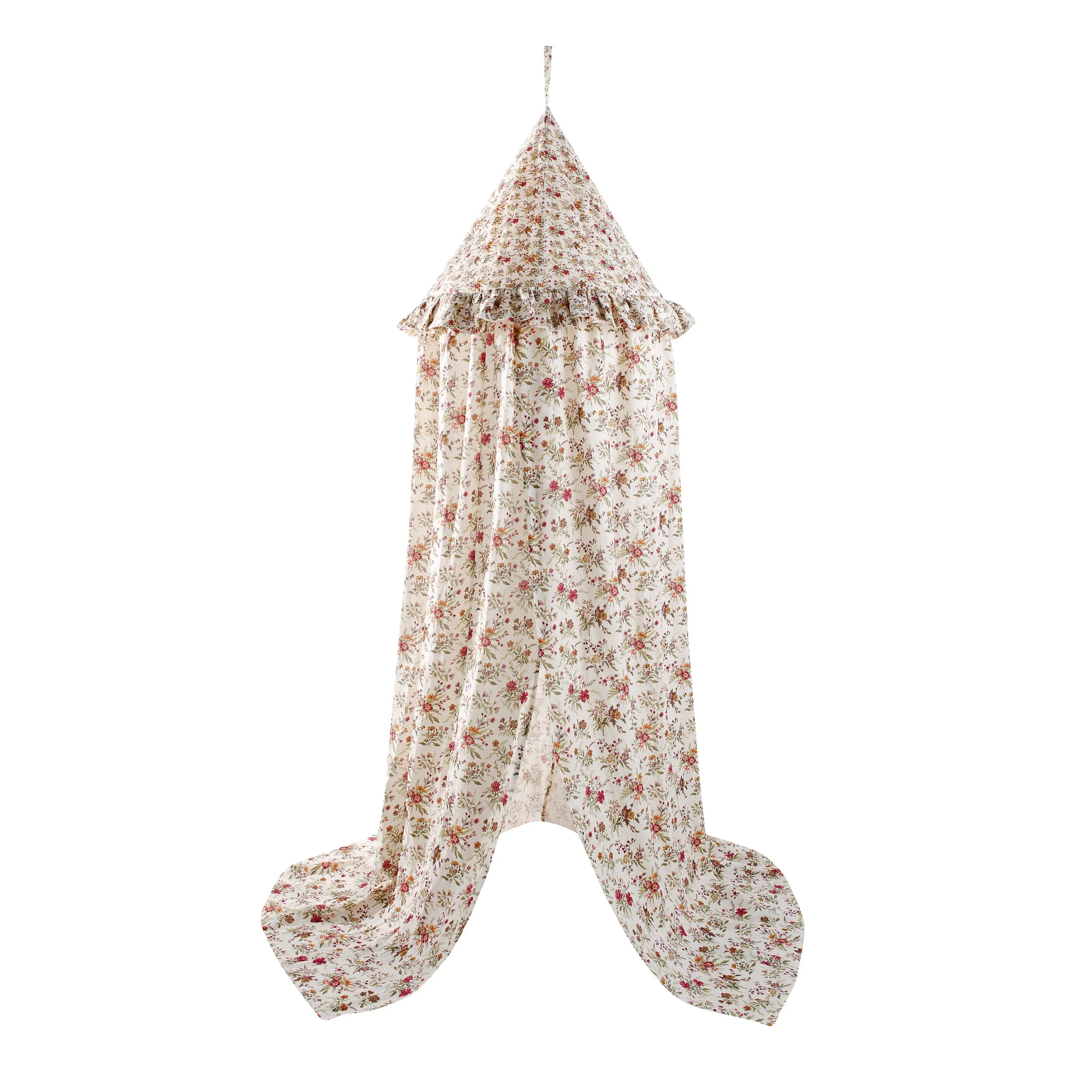 Prairie floral canopy, cream