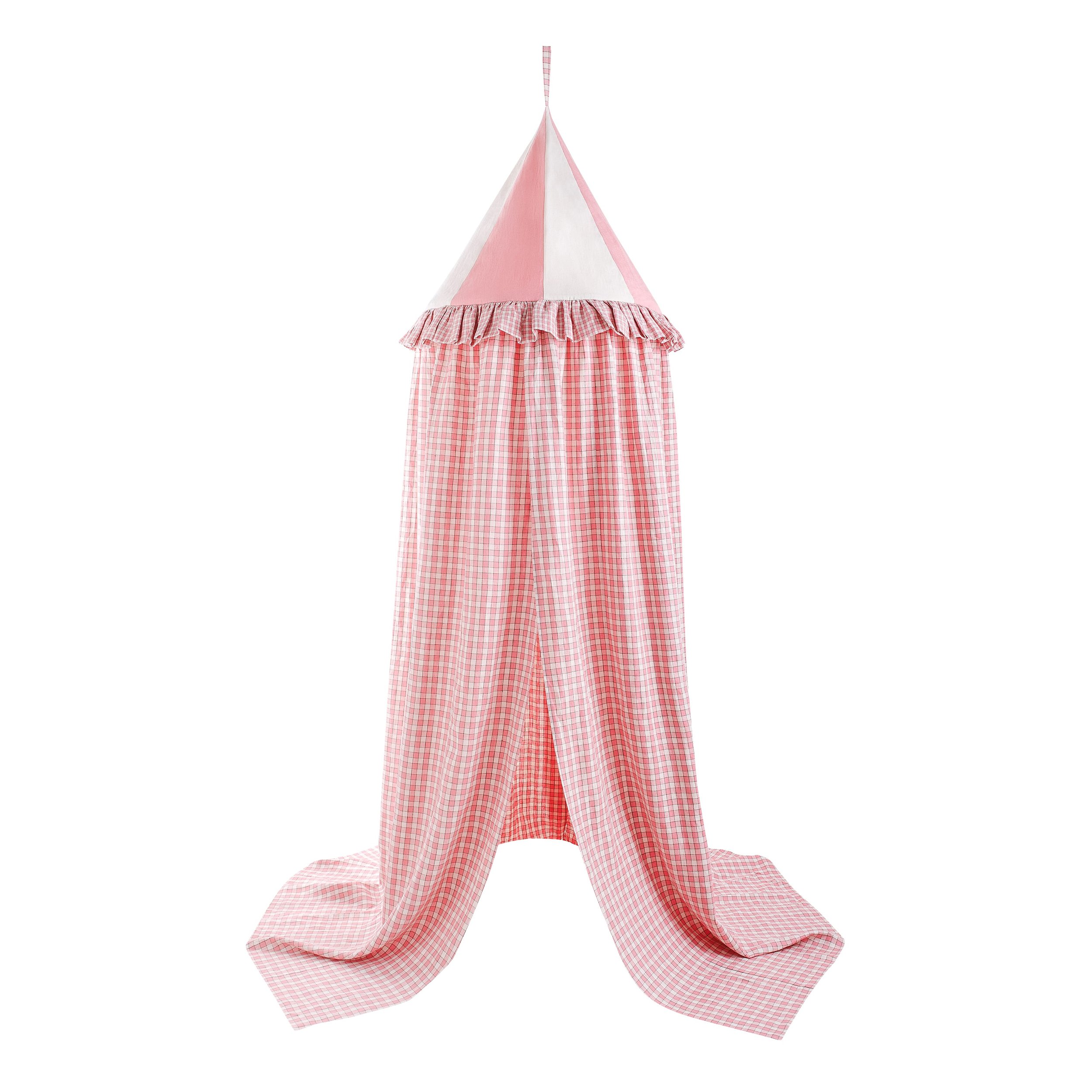 Gingham canopy, peony
