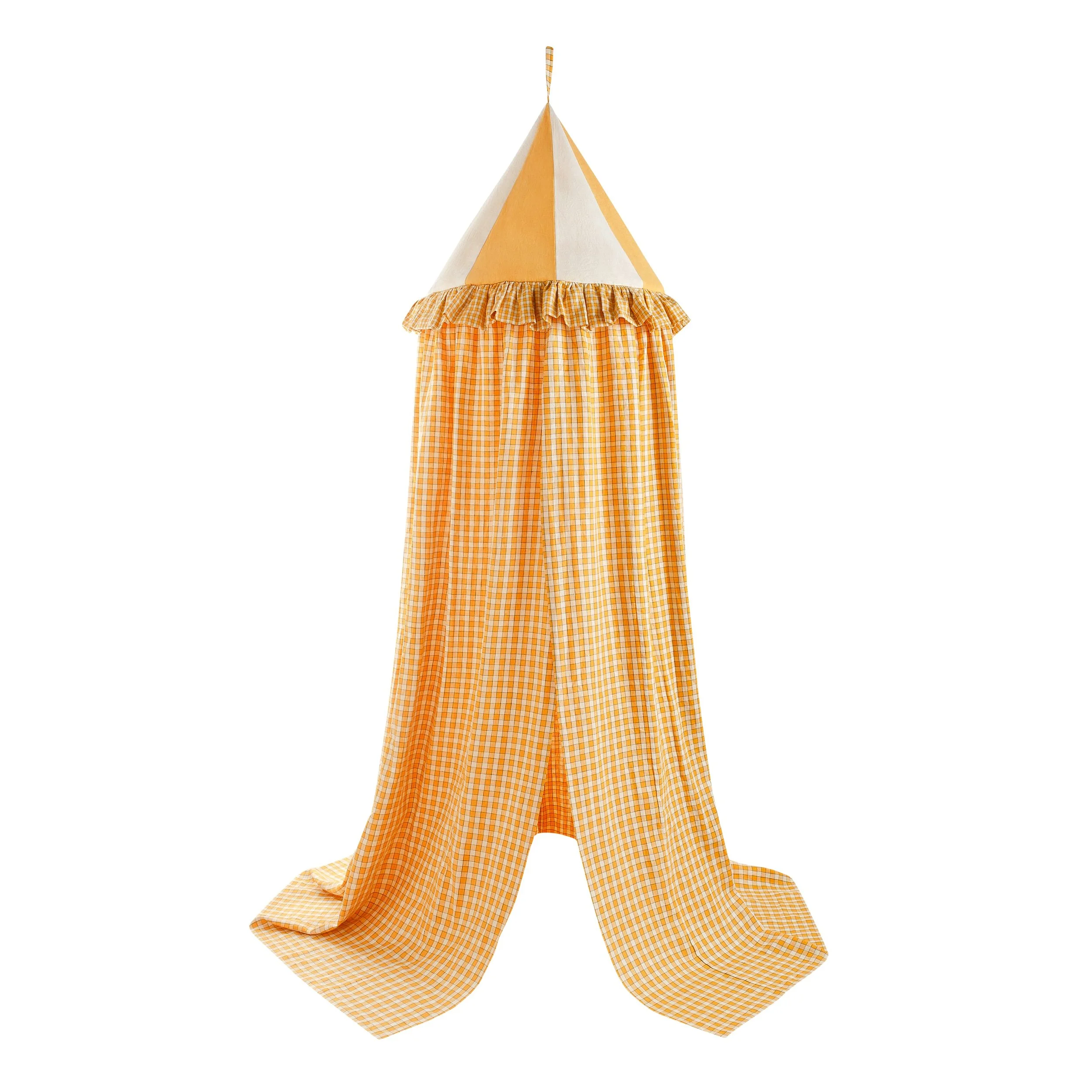Gingham canopy, apricot