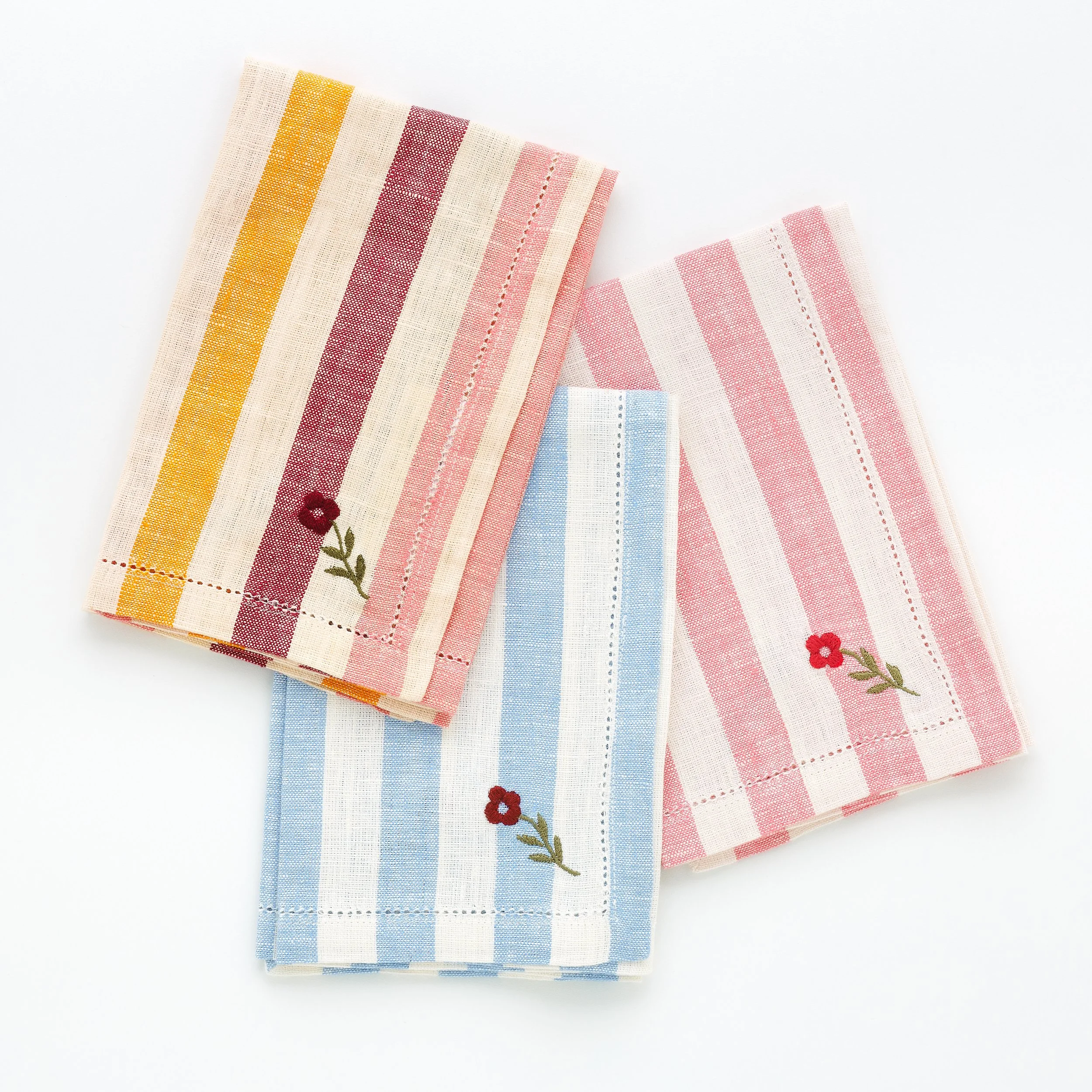 Candy stripe napkins, sold in pairs