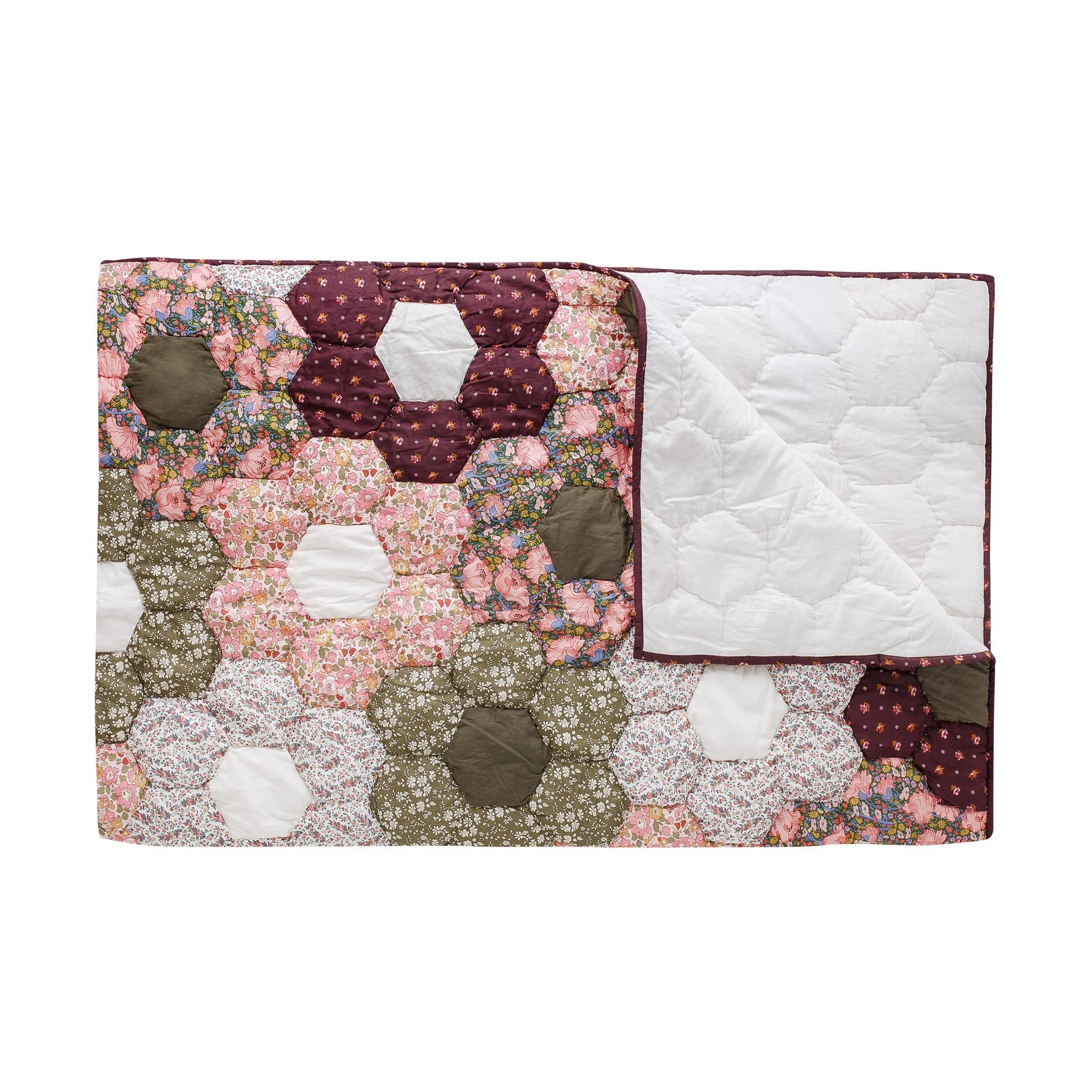 Clio 'Made with Liberty fabrics' patchwork BABY quilt